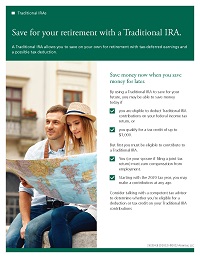 Save for your retirement with a Traditional IRA